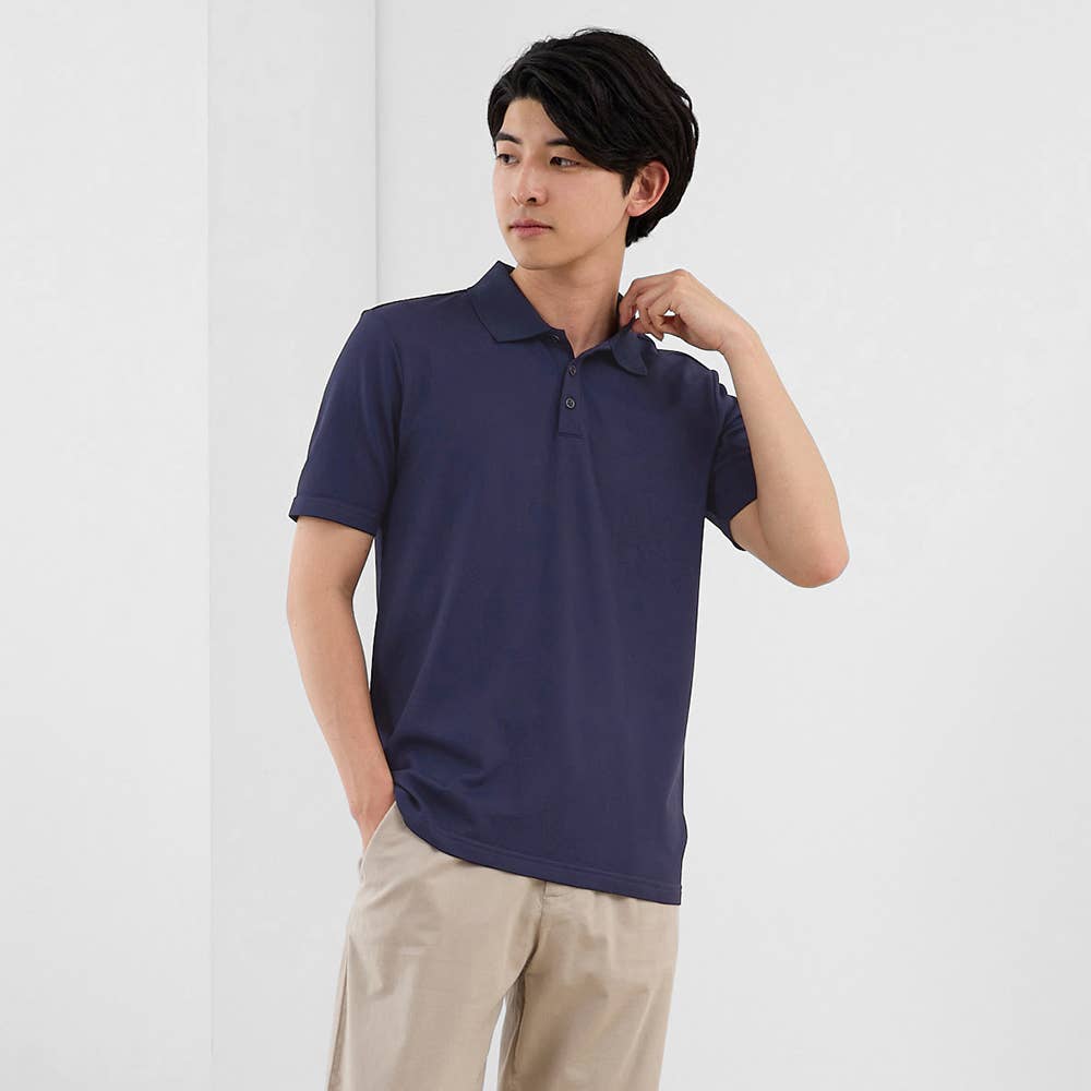 【鹿の子素材】半袖ポロシャツ【SALE】